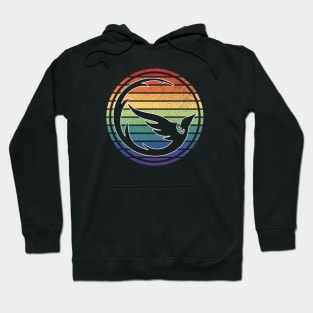 Vintage Distressed Gay Pride Phoenix Horizon Hoodie